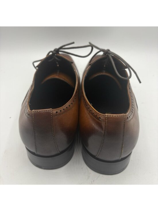 Frasoicus F01-8684 Men’s Wingtip Oxford Dress Shoes Brown Leather Size 9.5